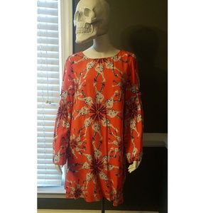 Giraffe print Crown and Ivy dress EUC